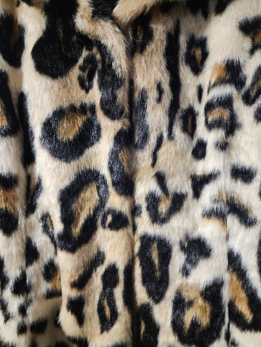 Donna Salyers Fabulous Furs Leopard Faux Fur Coat. Womans Large - Picture 4 of 5